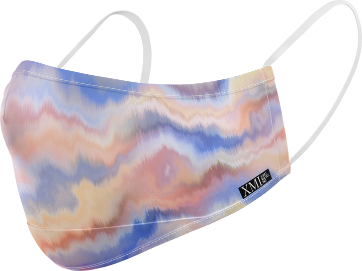 Marbled printed mask