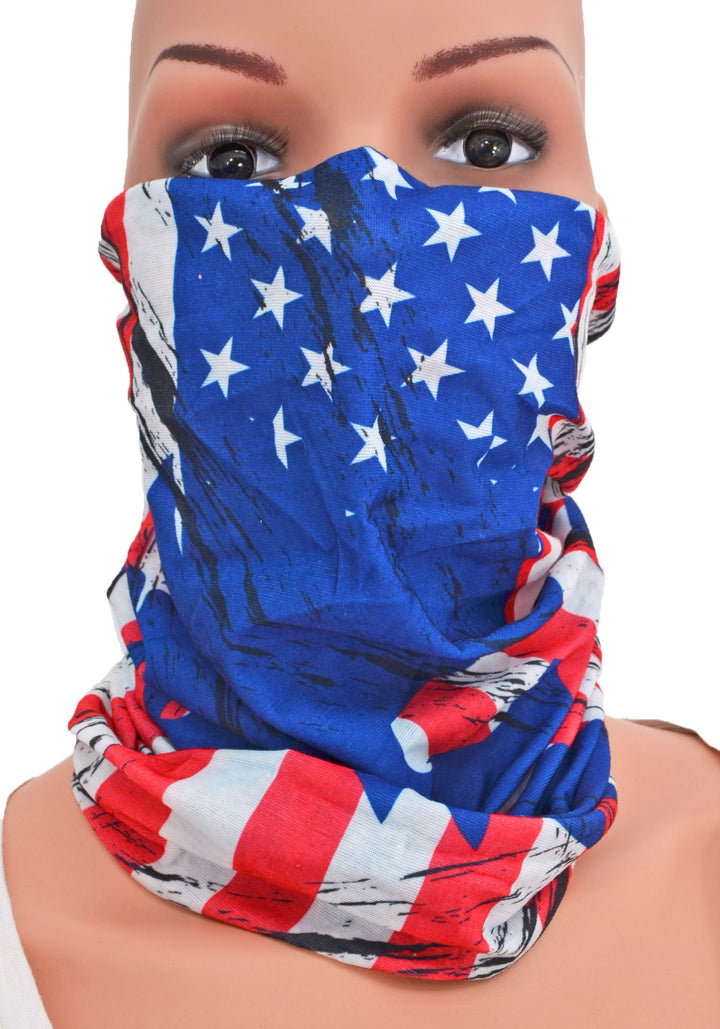 XMI Face Gaiter American Flag with Eagle