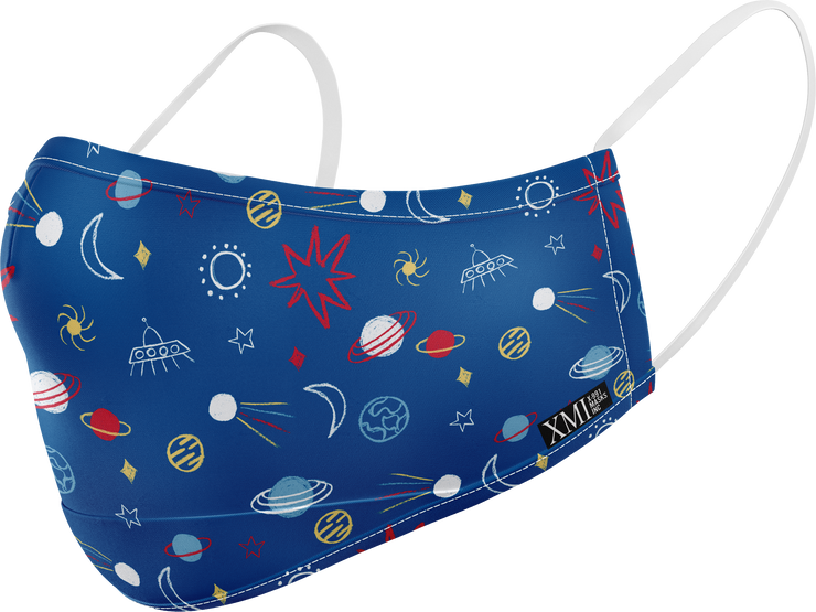 Space printed mask for Kids