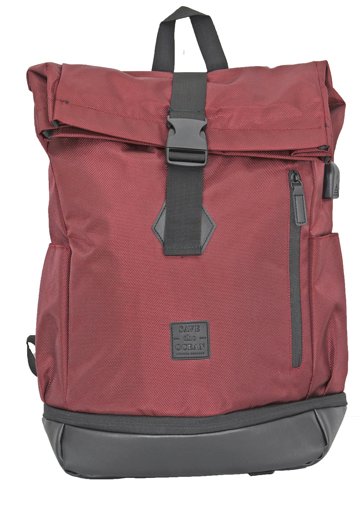 Save the Ocean Sustainable Fold Over Backpack