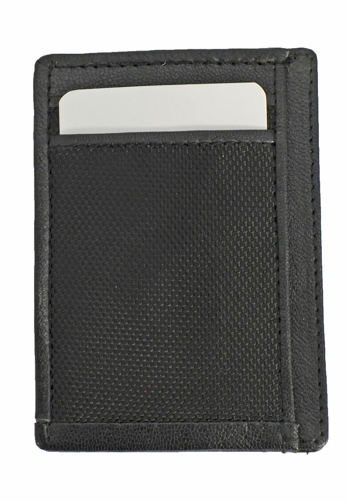 Save the Ocean Recycled Black Front Pocket Wallet