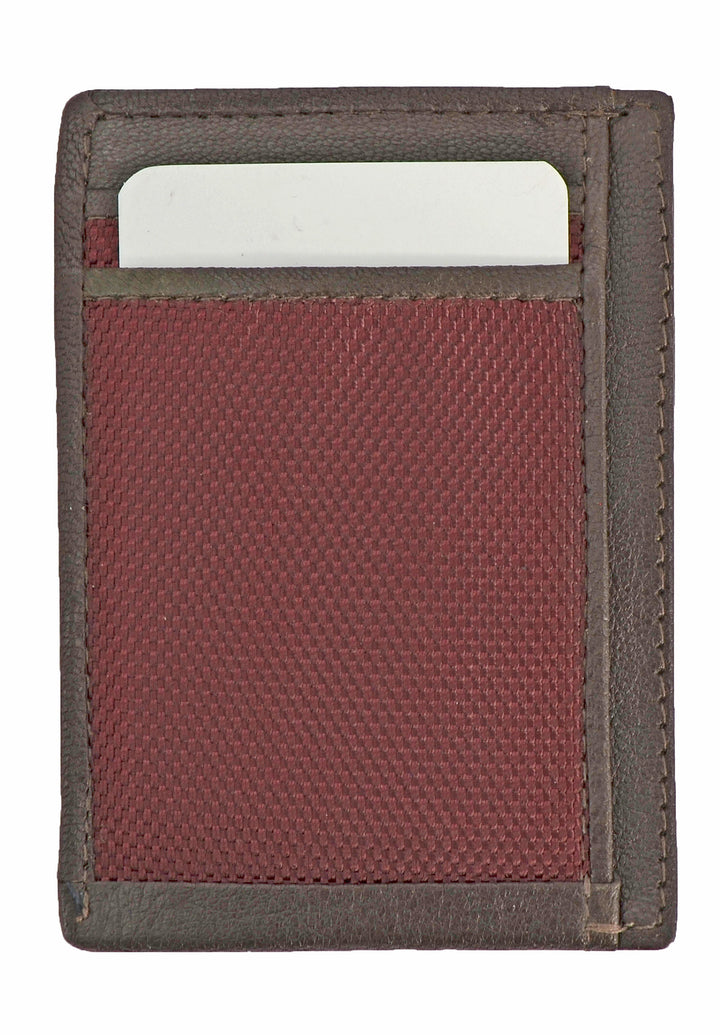 Save the Ocean Recycled Burgundy Front Pocket Wallet