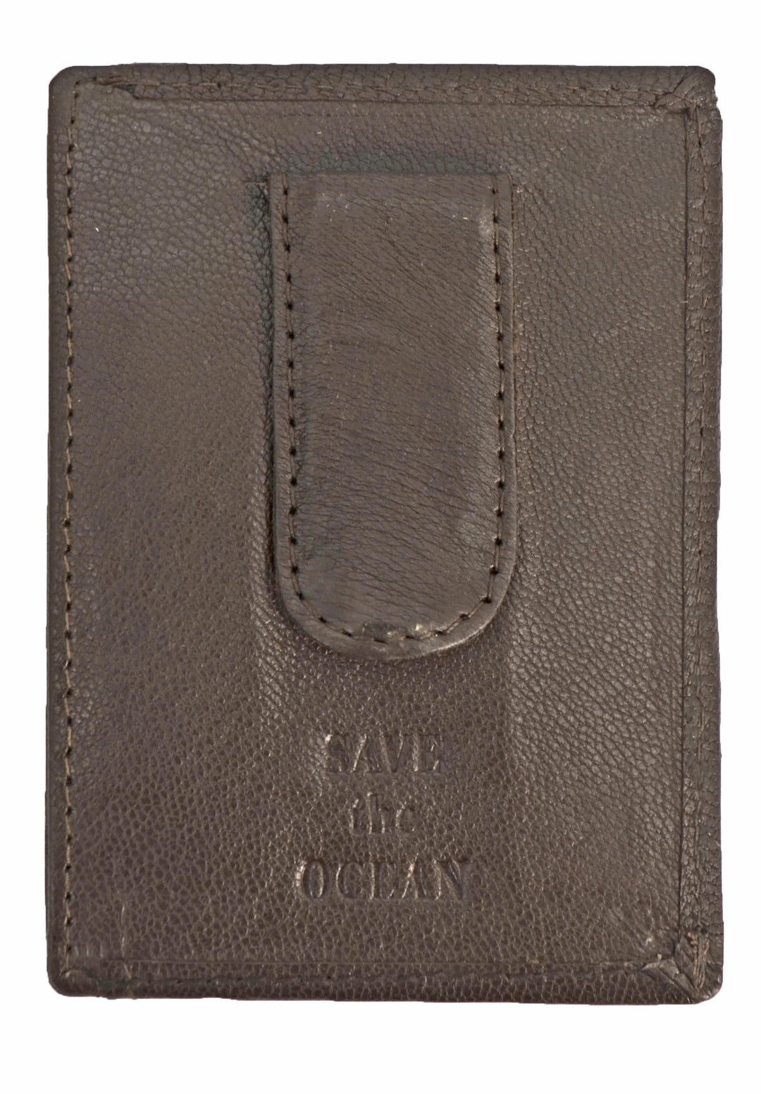 Save the Ocean Recycled Burgundy Front Pocket Wallet