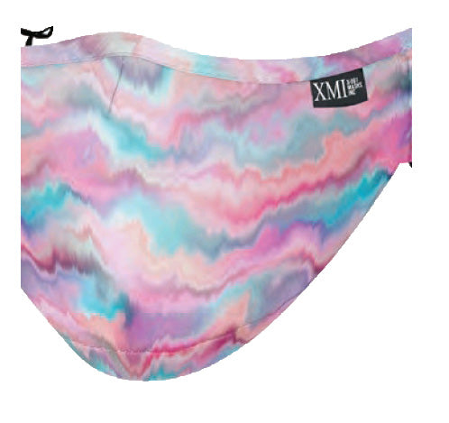 Marbled printed mask