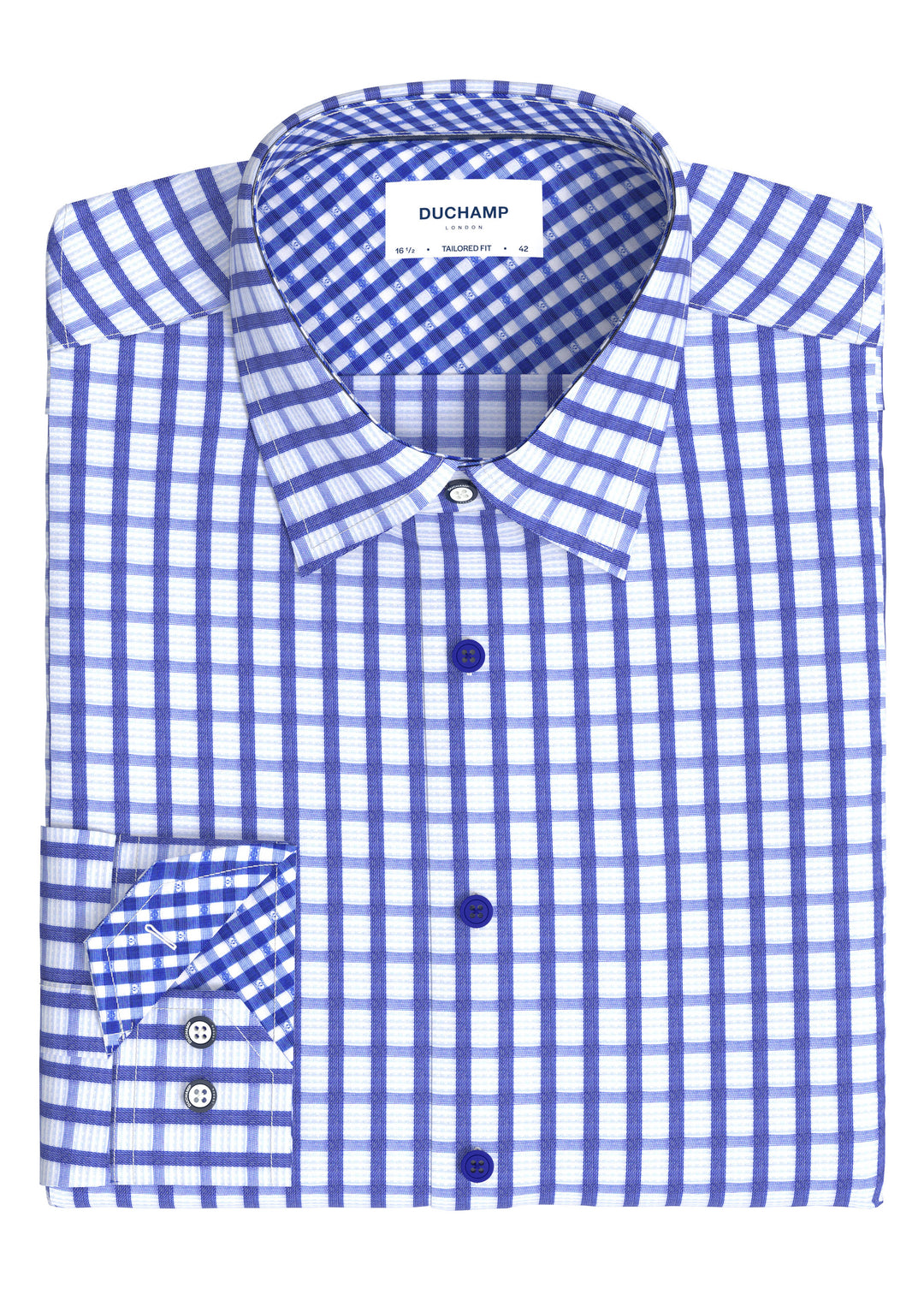 Duchamp London Windowpane Dress Shirt SHOP ROFFE Duchamp London Windowpane Dress Shirt SHOP ROFFE